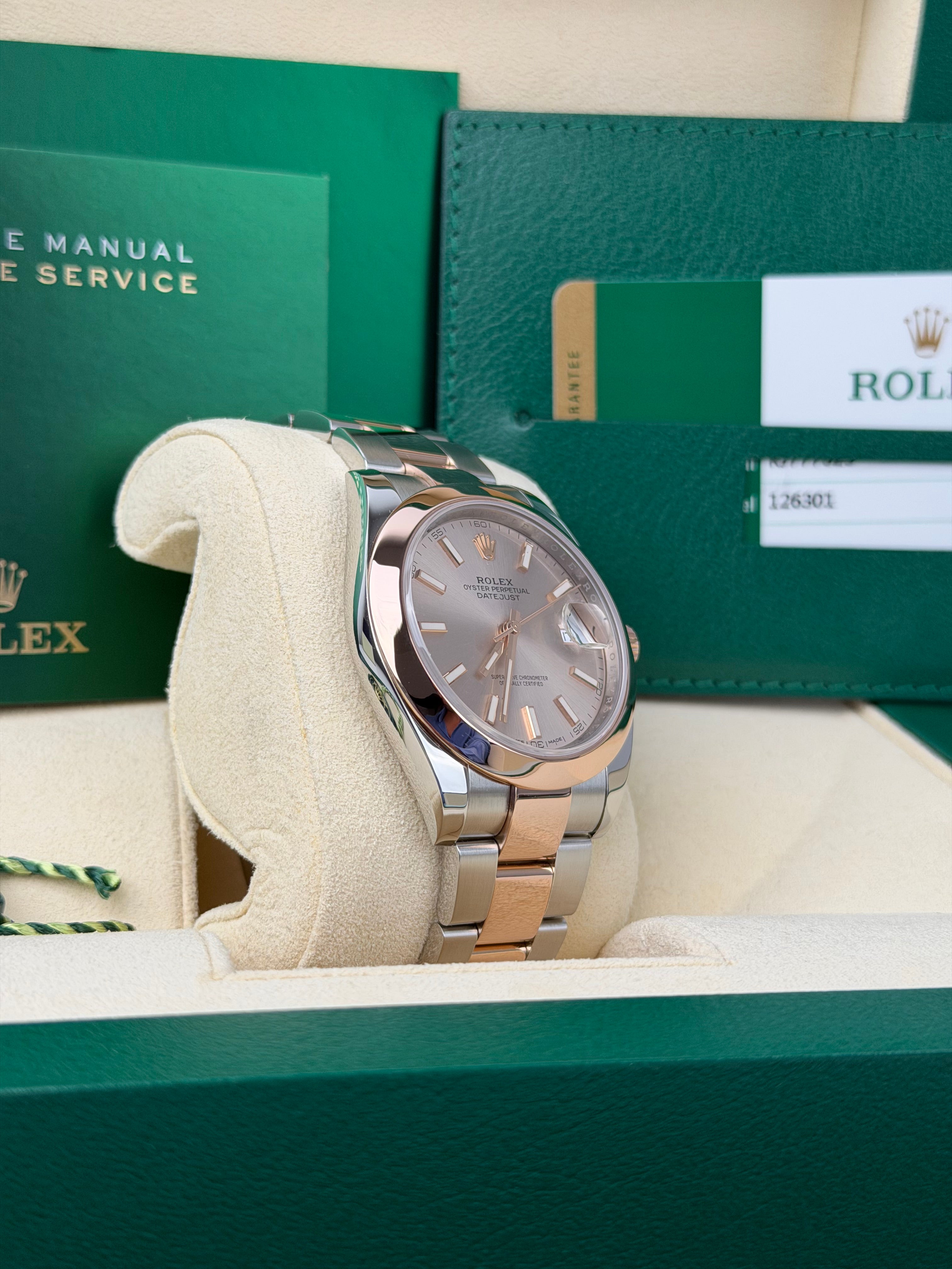 Rolex Datejust 41 126301 Sundust / 2017 / FULL SET / SEHR GUT / ERSTKAUFRECHNUNG