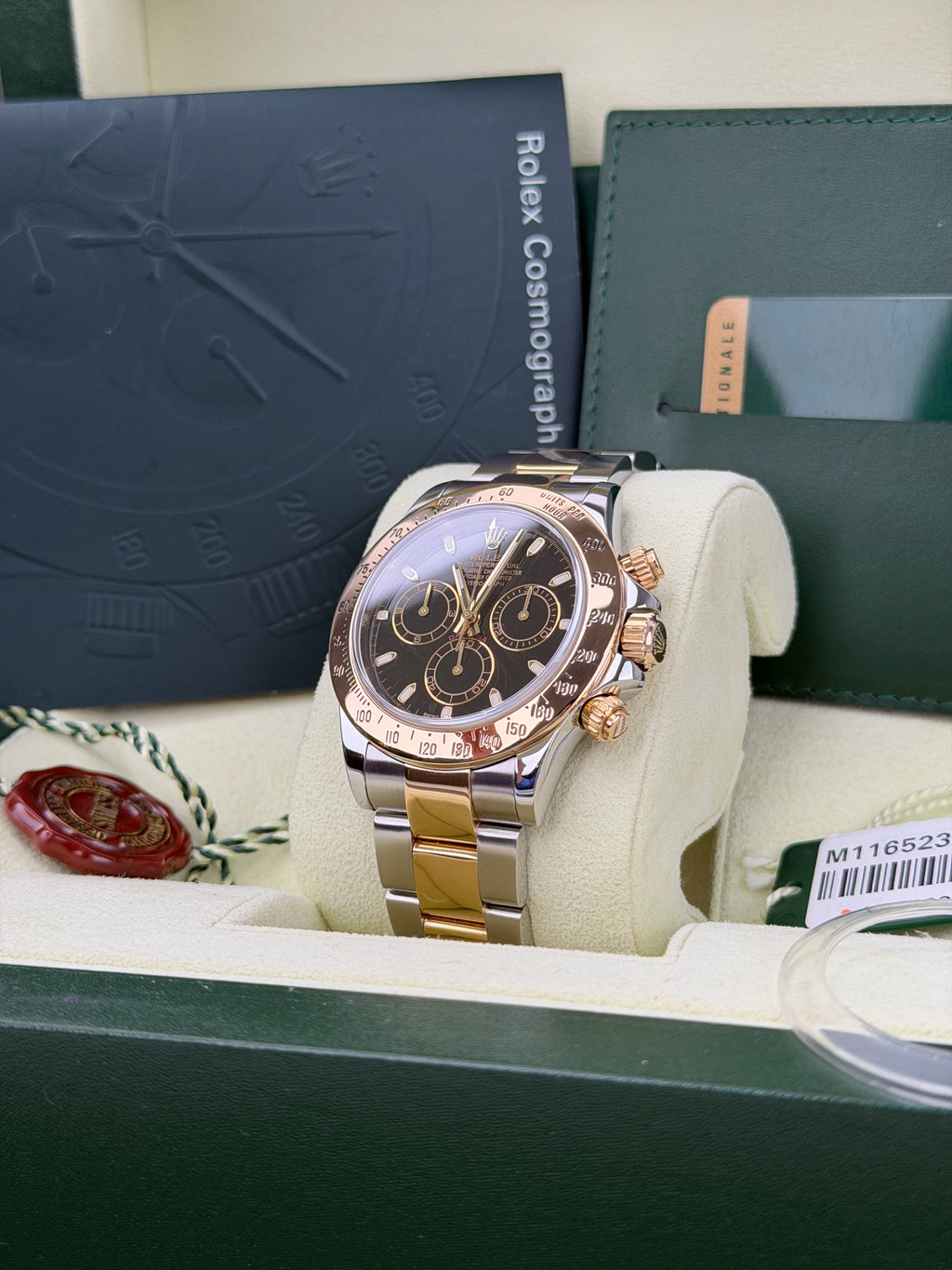 Rolex Daytona 116523 Schwarz / 2009 / FULL SET / SEHR GUT / FRESH SERVICE