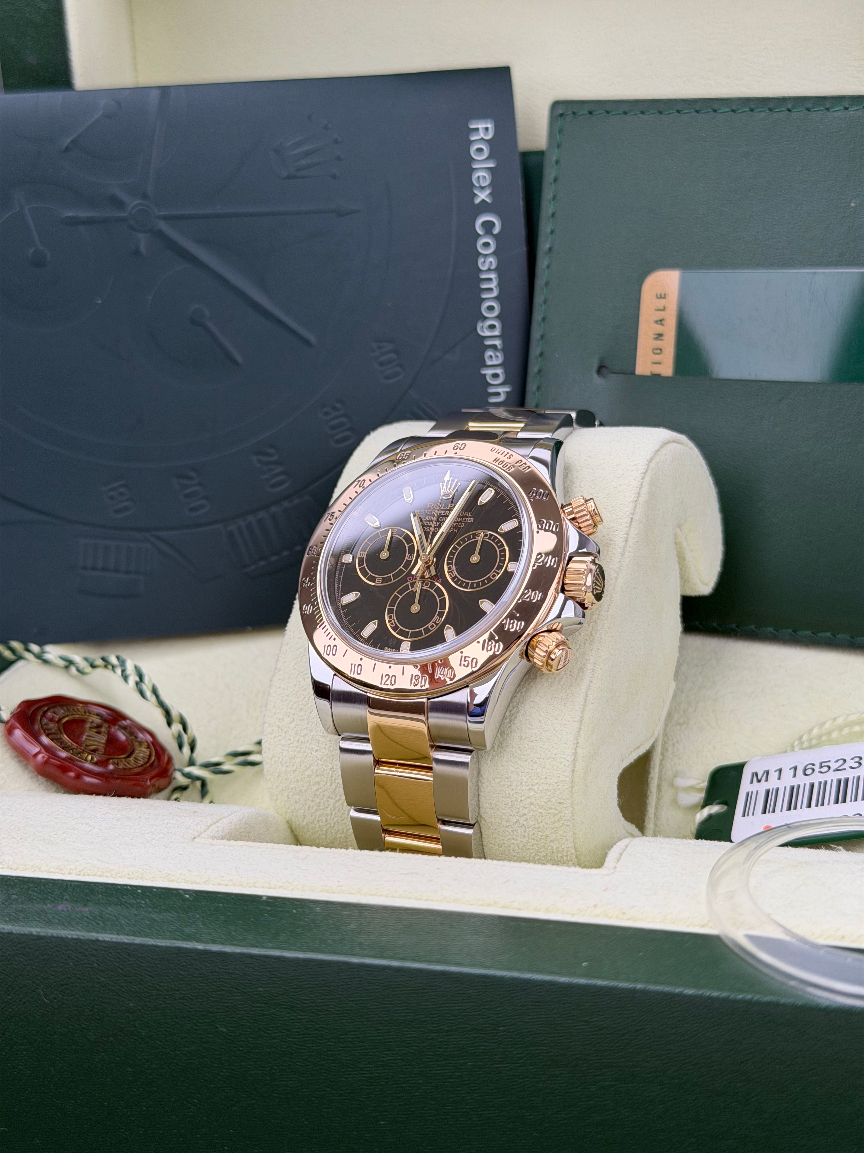 Rolex Daytona 116523 Schwarz / 2009 / FULL SET / SEHR GUT / FRESH SERVICE