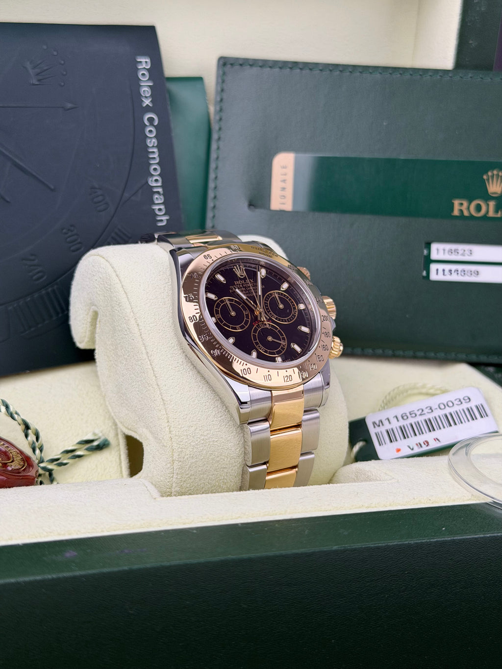 Rolex Daytona 116523 Schwarz / 2009 / FULL SET / SEHR GUT / FRESH SERVICE