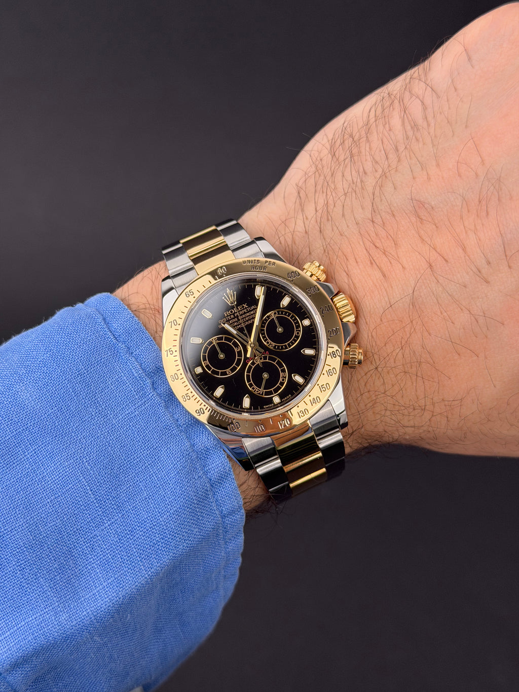 Rolex Daytona 116523 Schwarz / 2009 / FULL SET / SEHR GUT / FRESH SERVICE