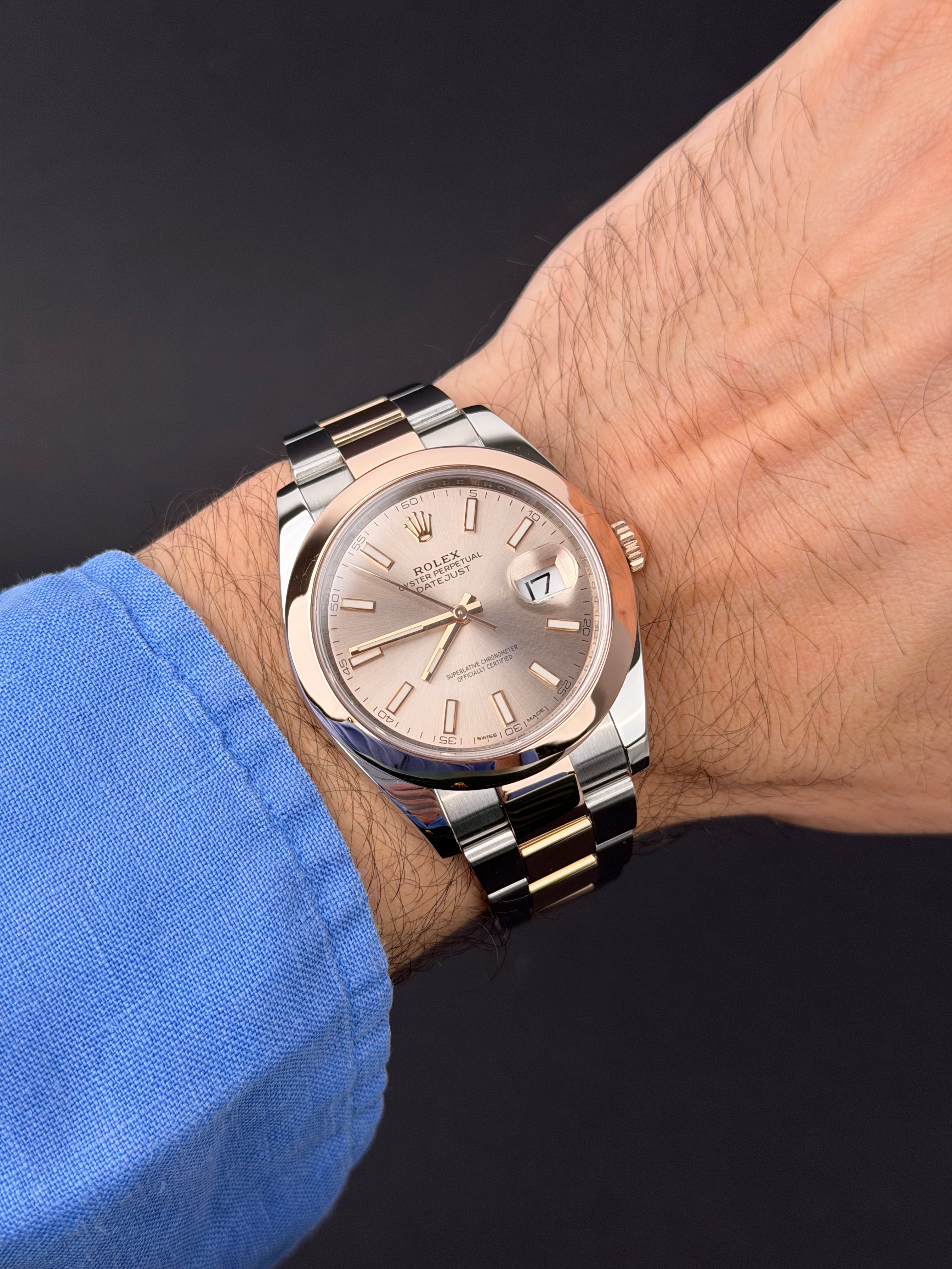Rolex Datejust 41 126301 Sundust / 2017 / FULL SET / SEHR GUT / ERSTKAUFRECHNUNG