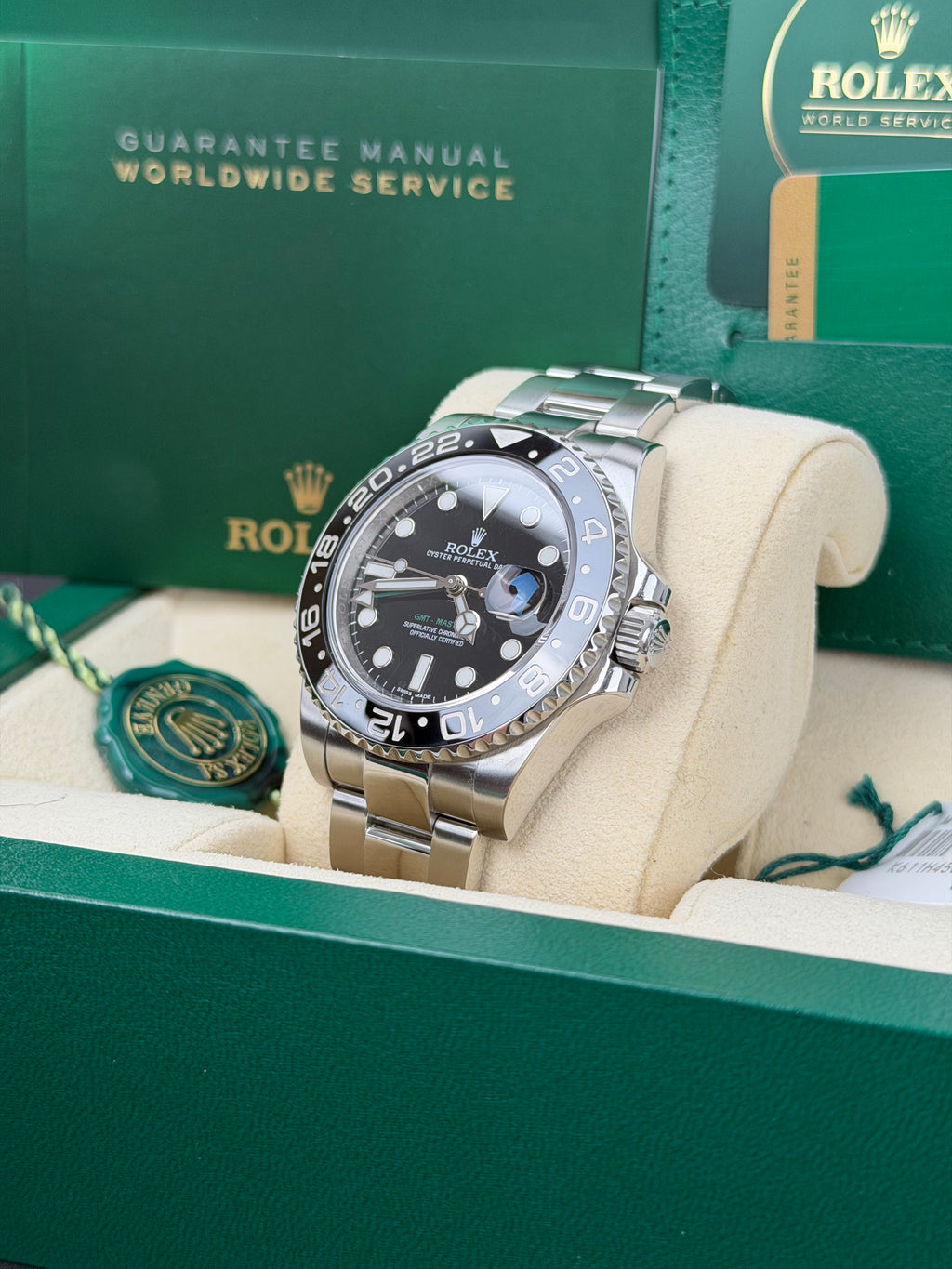 Rolex GMT-Master II 116710LN / 2016 / FULL SET / WIE NEU / ERSTKAUFRECHNUNG / ROLEX SERVICE