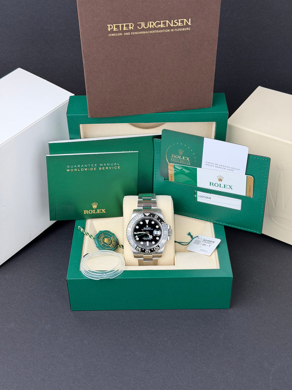 Rolex GMT-Master II 116710LN / 2016 / FULL SET / WIE NEU / ERSTKAUFRECHNUNG / ROLEX SERVICE