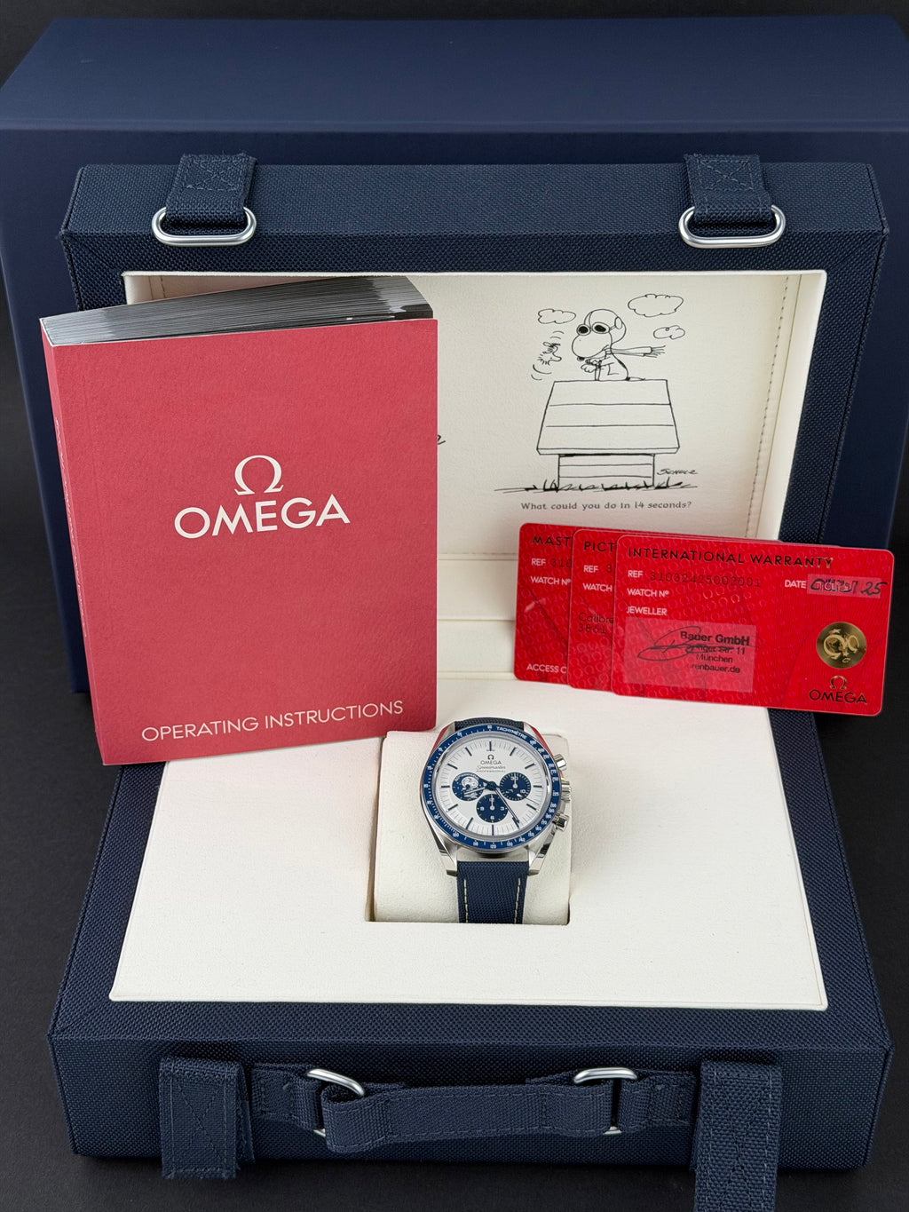 Omega Speedmaster Professional Moonwatch Snoopy / 2025 / FULL SET / NEU
