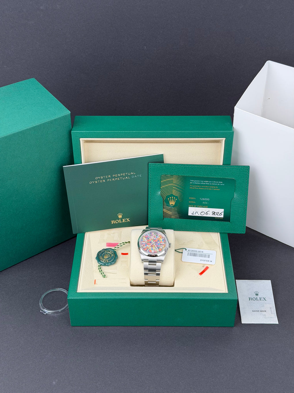 Rolex Oyster Perpetual 36 Jubilee 126000 / 2026 / FULL SET / WIE NEU / STICKERED