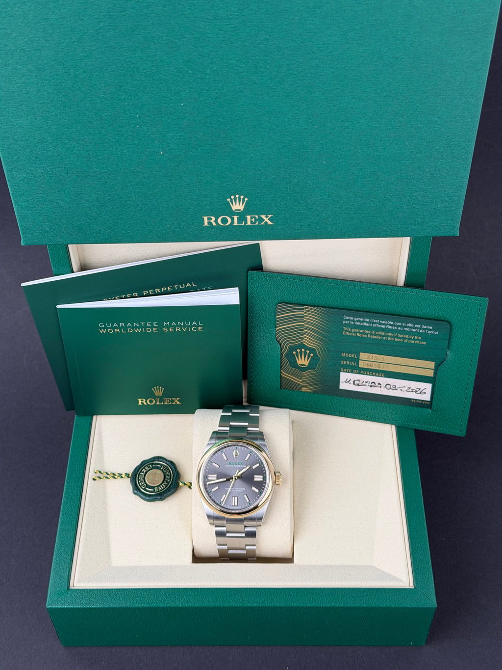 Rolex Oyster Perpetual 41 100TH ANNIVERSARY 134303 / 2026 / FULL SET / NEU