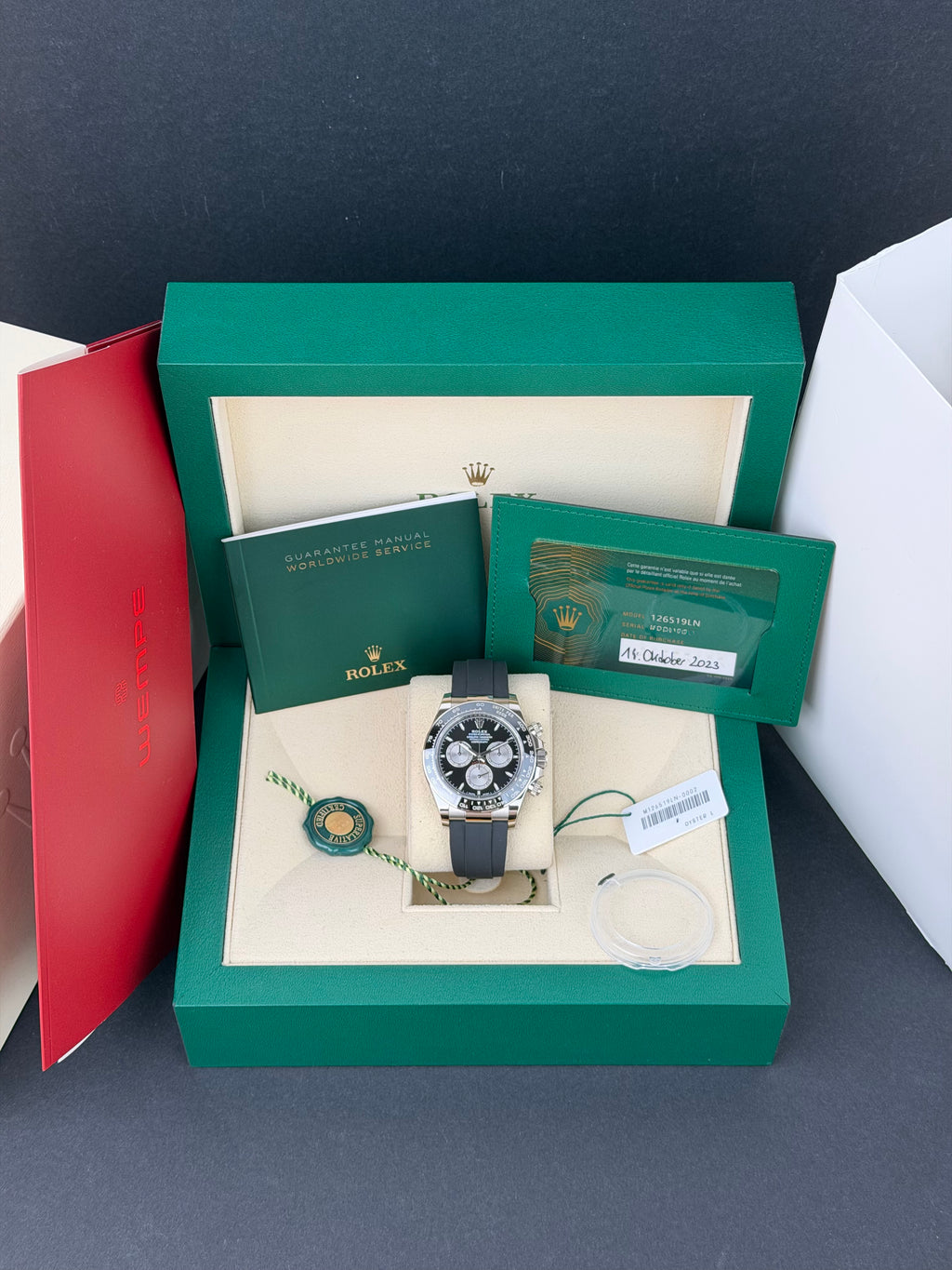 Rolex Daytona 126519LN Schwarz / 2023 / FULL SET / WIE NEU / ERSTKAUFRECHNUNG