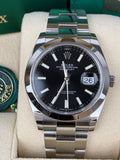 Rolex Datejust 41 126300 Schwarz / 2022 / FULL SET / SEHR GUT