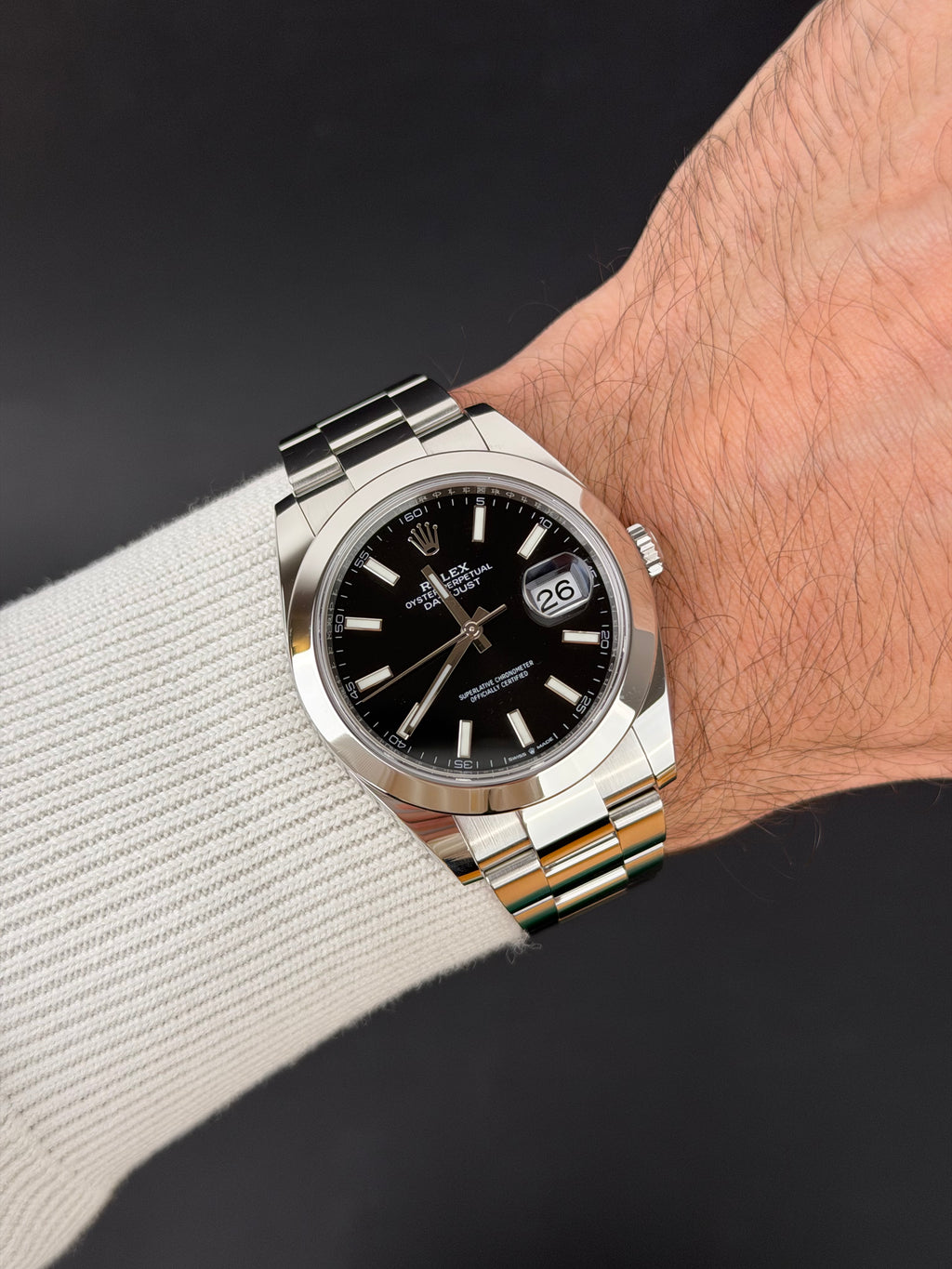 Rolex Datejust 41 126300 Schwarz / 2022 / FULL SET / SEHR GUT
