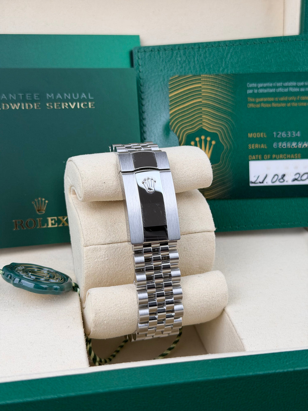 Rolex Datejust 41 126334 Mint Green / 2025 / FULL SET / WIE NEU / ERSTKAUFRECHNUNG