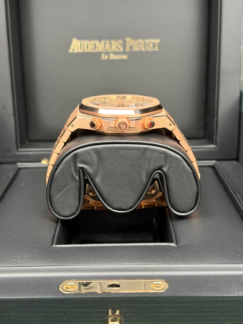 Audemars Piguet Royal Oak 41 Chronograph Chocolate 26239OR / 2021 / FULL SET / WIE NEU